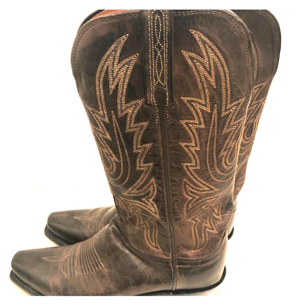 Lucchese boots worn once.
